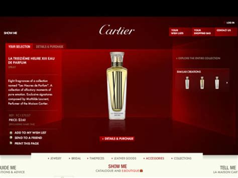 Cartier perfume website